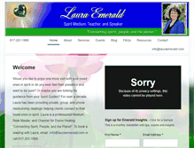 Tablet Screenshot of lauraemerald.com